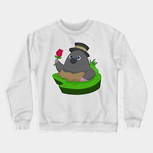 Mole Rose Flower Crewneck Sweatshirt